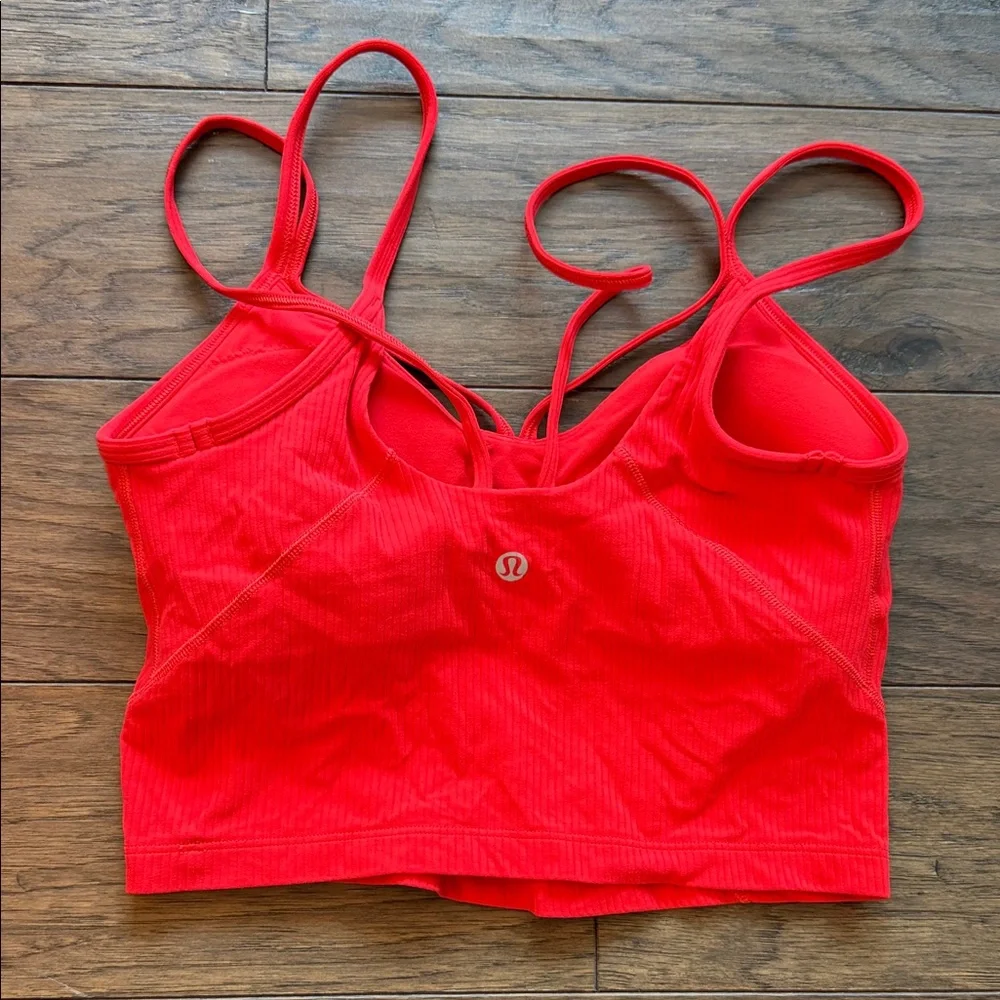 lululemon athletica Red Strappy Sports Bra